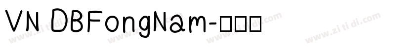 VN DBFongNam字体转换